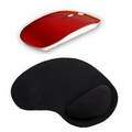 Promotek Wireless Mouse + Wrist Rest Mouse Pad